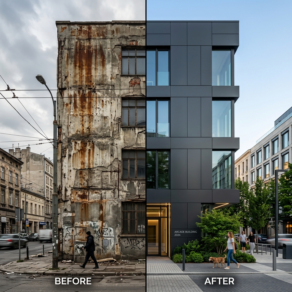 העיר משתנה – פרויקטים ציבוריים חדשים עם חיפוי שמעורר השראה